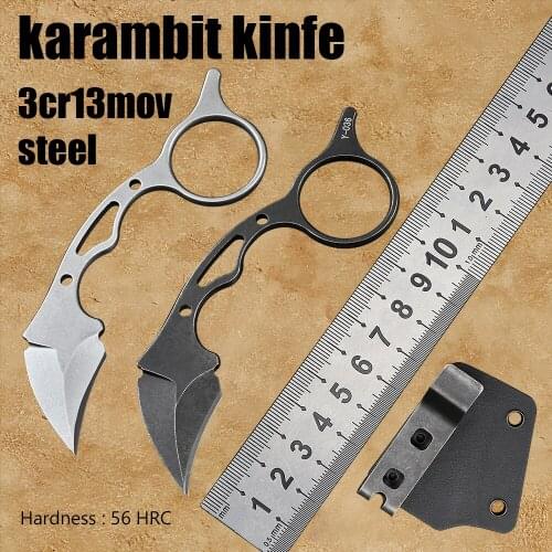 Mini knife karambit fixed blade knife self defense weapons knives tactical outdoor utility knife edc