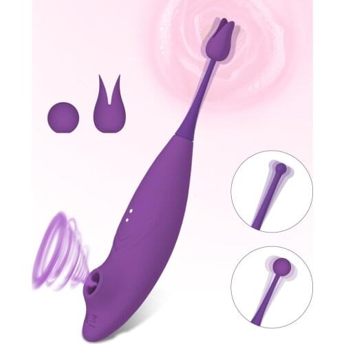 Powerful Clit Sucker Vibrator Tongue Vibrating Nipple Sucking Blowjob Clitoris Stimulator Etotic Sex Toys for Women Couples