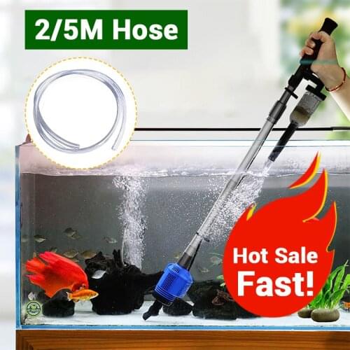 110/220VAquarium Sand Washer Powerful Suction Electric Syphon Operated Fish Tank Vacuum Gravel Siphon Filter Water Changer