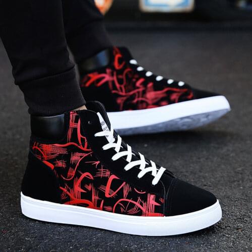 Mens 2021 new summer mens shoes high top shoes versatile mens casual shoes fashion shoes sports board shoes flat shoes