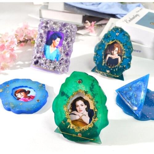 Photo Frame DIY Handmade Silicone Mold Homemade Photo Frame Accessories Sets Crystal Epoxy Photo Frame Mold