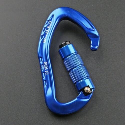 Outdoor rock climbing safety buckle main lock buckle aluminum carabiner yoga fitness connection buckle
