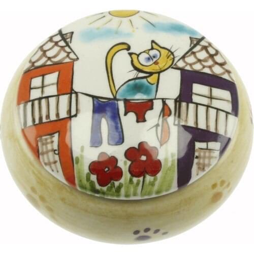 Authentic China Washing Ipinde Cat Decorated Pudriyerlik Jewelry Box