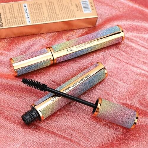 QIC Starry Sky 4D Silk Fiber Lash Mascara Black Lash Eyelash Extension Eye Lashes Brush Beauty Makeup Long-wearing Black Mascara