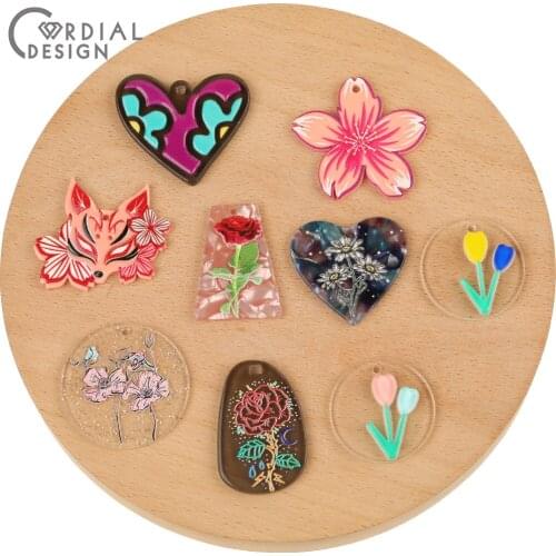 Cordial Design 50Pcs Earrings Making/Jewelry Accessories/Connectors/DIY Pendant/Hand Made/Charms/Jewelry Findings & Components
