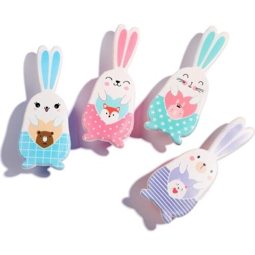Cartoon Rabbit Cute Hair Brush Print Air Cushion Comb Massage Hair Comb Plastic Comb Detangling Hair Brush