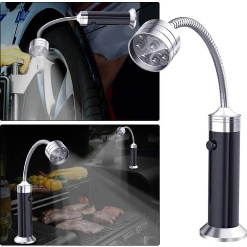 Super Bright LED Light Magnetic Base Flexible Gooseyneck Barbecue Durable Easy to Use Portable Magnetic BaseGrilling Lamp