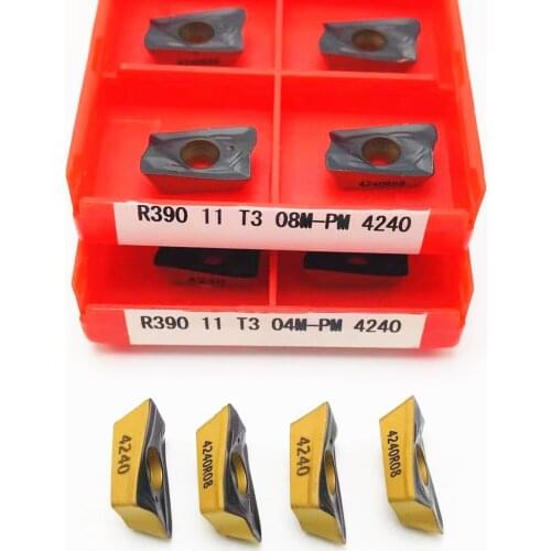 R390 11T304 11T308 PM 4240 Carbide inserts for lathe metal cutting tools for indexable cutting tools Turning Insert
