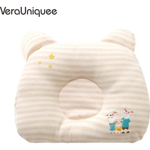 VeraUniquee Baby Pillow Newborn Prevent Flat Head Concave Nursing Pillow Adjustable Infant Sleep Cushion Decorative Pillows