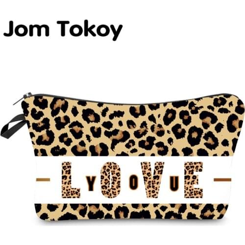 Jom Tokoy Water Resistant Makeup bag Printing Leopard Cosmetic Bag Organizer Bag Women Multifunction Beauty Bag hzb971