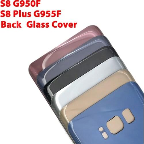 Back Glass Rear Cover For Samsung Galaxy S8 S8 Plus S8+ G950 G955 Battery Door Housing Battery back cover Replacement