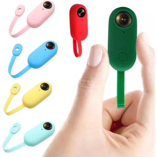 Portable Anti-shake Silicone Camera Protective Cover with Strap for Insta360 GO