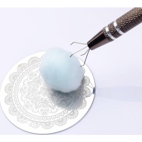 1Pcs Four Claw Hold Tightly Manicure Saver Cotton Claw Clean Nail Template Claw Nail Stamping Plates Tool Nail Art Tools Set