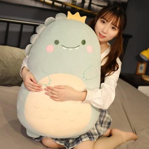 45/60/80cm Cartoon Animal Dinosaur Pig Penguin Teddy Bear Plush Toys Stuffed Soft Kawaii Pillow Doll Cushion Kids Girls Gift