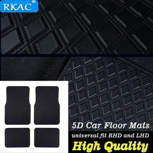 5D RHD LHD High Quality Universal FIT Car Floor foot Mats Carpet Skoda all models octavia fabia rapid superb kodiaq yeti