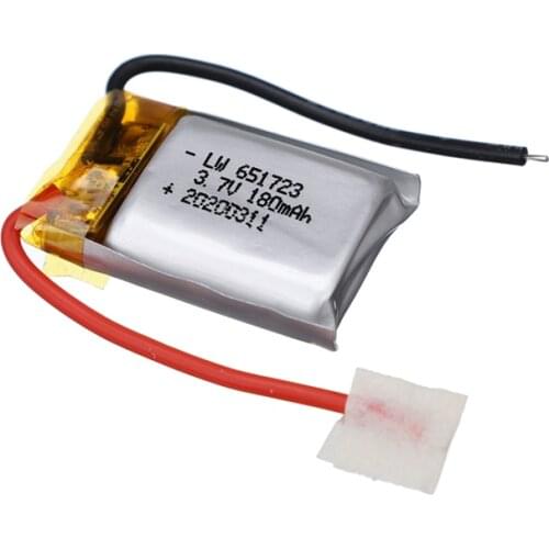 3.7V 180mAh Lipo battery For Syma S109G S111G MJXRC X900 X901 Remote Control RC Helicopter Spare Parts 3.7V 651723 Battery