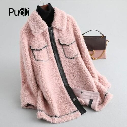 Aorice women winter skirt style Real wool fur coat short jacket over size parka lady fashion genuine fur coat outwear A19063