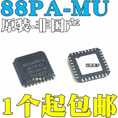 ATMEGA88PA New and original ATMEGA88PA-MU MEGA88PA-MU QFN32 Single-chip microcomputer，Flash 8 KB 8-bit microcontroller chips, pa