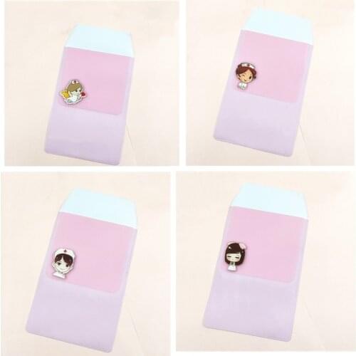 Cute Cartoon Nurse Pencil Case Doctor Pocket Environmental Protection PVC Leafproof Pen Bag Office Supplies