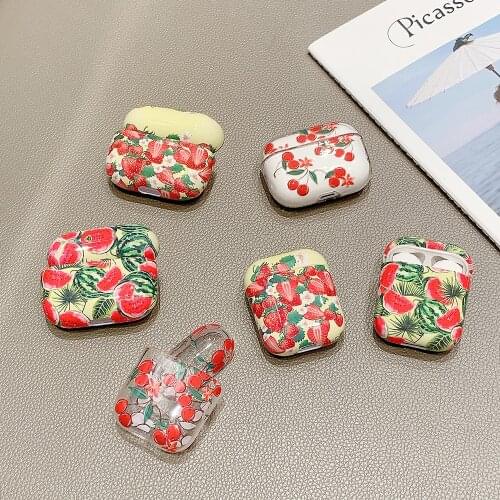 Fruit Earpods Case for Airpods Pro 2 1 Cute Hard PC Coque Earphone Protective Cover for Apple Airpod Air Pods Pro 2 Fundas Etui