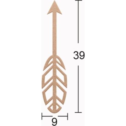 DS99 Decorative Wall Ornament, Dyeable Raw Wood Wall Decoration