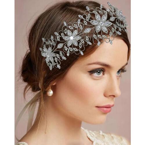 Tiaras And Crowns HADIYANA Bridal Hair Accessories New Fashion Flower Design Luxury Elegant For Women BC4767 Corona Princesa
