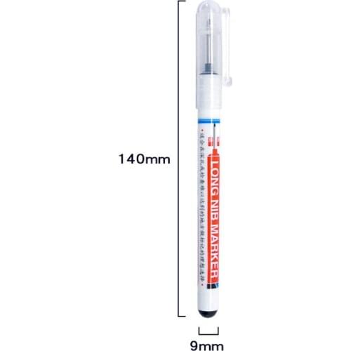 Long Head Markers Bathroom Woodworking Decoration Multi-purpose Deep Hole Marker Pens wzpi