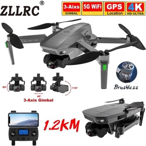 ZLRC RC Dron SG907MAX Drone 2-Axis Gimbal Camera HD 4K GPS 5G FPV 1.2km Long Distance Brushless Quadcopter Drones Professional