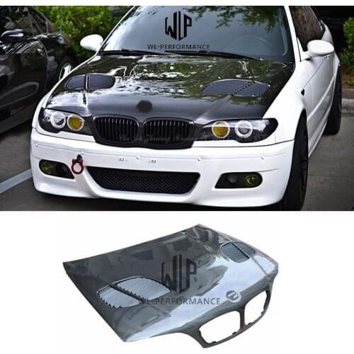 E46 3 Series High Quality Carbon Fiber Auto Front Engine Hood Bonnets Engine Covers For BMW E46 3 03-UP Car Body Kit