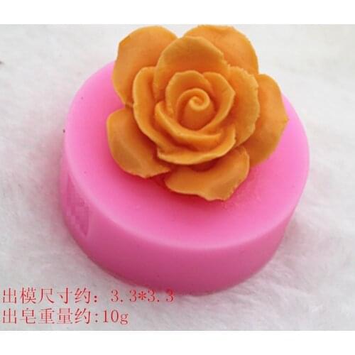 Big Size 3D Rose Chocolate Mold,Fondant Cake Decorating Tools,Silicone Molds for Saop,Silicone Cake Mold,Handmade Bakeware