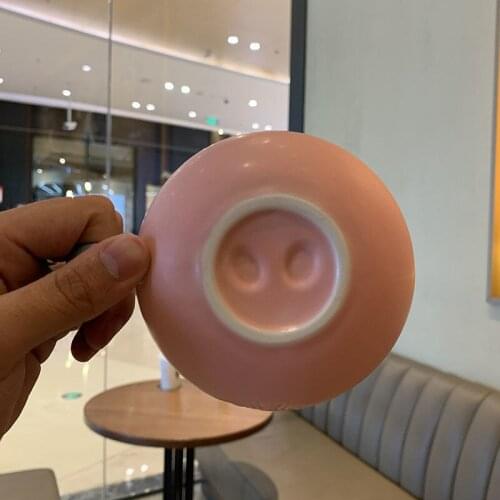 Mug pink ceramic cartoon pig family creative coffee mug lovers water mug mug mug mug with lid cups