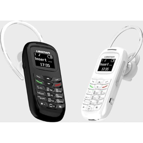 Mini Bluetooth Headset Button Dialer SIM Card Call Portable Thumb Straight Mobile Phone Wireless Earphone With Speaker Telephone