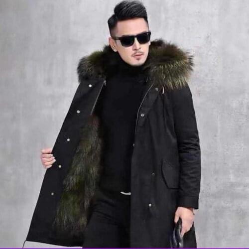 Pie Overcoming Mens Fur Liner In The 2020 Autumn And Winter Long New Mens Leather Jacket Jacket Fur