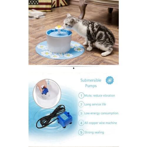 Pet Cat Fountain Pump Replacement for Water Dog Auto Drinking Bowl Dispenser Electric