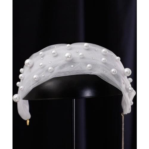 New Simple Pearl Headband Exquisite Small Fresh White Hair Accessories Headband Little Fairy Wedding Accessories