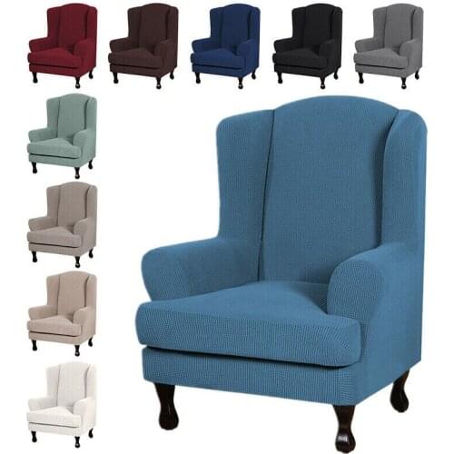 Arm Back Chair Cover Elastic Armchair Wing Chair Cover Stretch Protector Slipcover Protector for Furniture Living Room