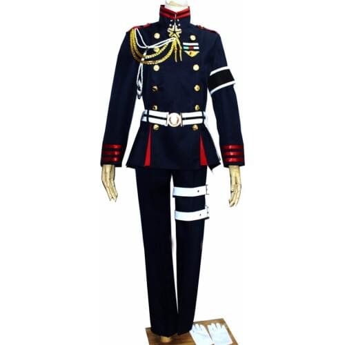 Seraph of the End Vampire Reign Owari no Seraph Cosplay Costume Guren Ichinose Military Uniform Army Uniform Halloween Costumes