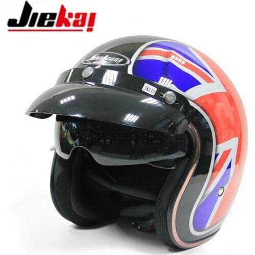DOT Certification JIEKAI vintage Prince Electric motorcycle helmet JK510 motorbike scooter helmets scooter Size L XL XXL