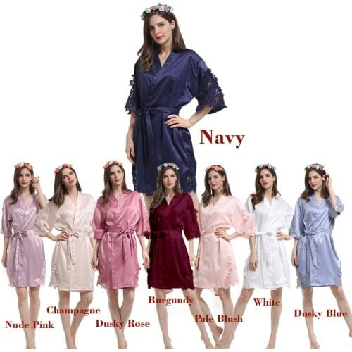 Silk bridesmaid robes, Satin Bridal Robe,wedding party robe, Matte Satin robe A900R