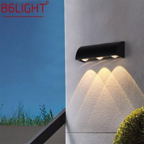 86LIGHT LED Outdoor Wall Lamp Aluminum Modern Patio Wall Lamp Waterproof Creative Decorative For Porch Corridor Aisle