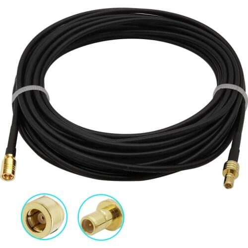 DAB Aerial Extension Cable SMB Adapter Male to Female Connector with RG174 for DAB Radio Kenwood Alpine AiliTech Clarion Pioneer