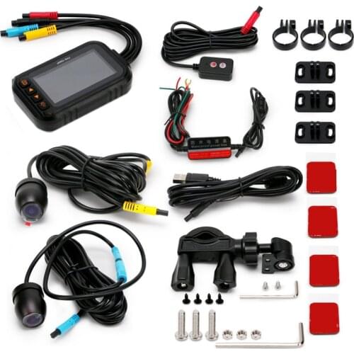 WiFi Motorcycle DVR Dash Cam 1080P Full HD Front Rear View Waterproof Motorcycle Camera GPS Logger Recorder Box