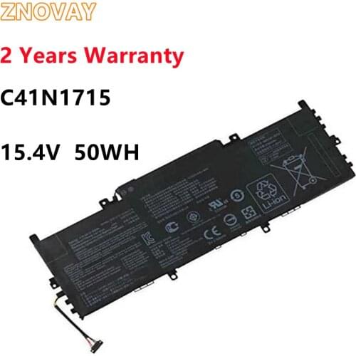 ZNOVAY C41N1715 Laptop Battery For ASUS UX331FN UX331UA-1B UX331UN UX331UN-1E U3100UN 0B200-02760000 C41N1715 15.4V 50WH