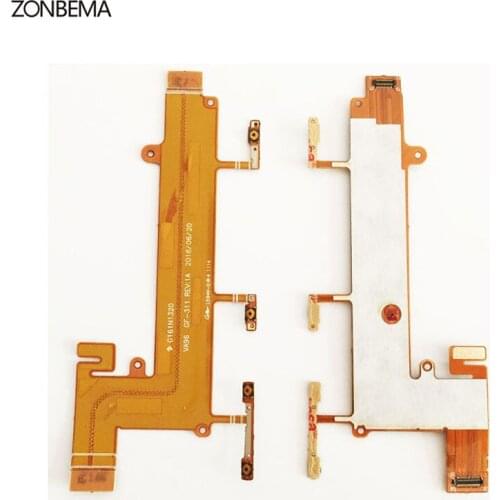 ZONBEMA 10pcs/lot High quality New For Nokia Lumia 1320 Power Volume Button Side Key Mainboard Motherboard Flex Ribbon Cable