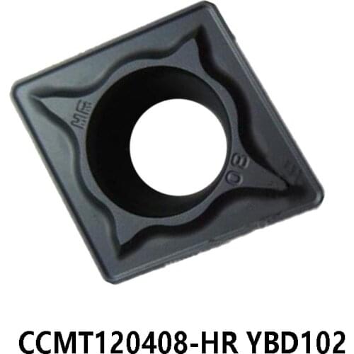 100% Original Carbide Inserts Lathe Cutter CCMT120408-HR YBD102 CCMT 120408 CCMT1204 Turning Tools CNC processing Cast Iron