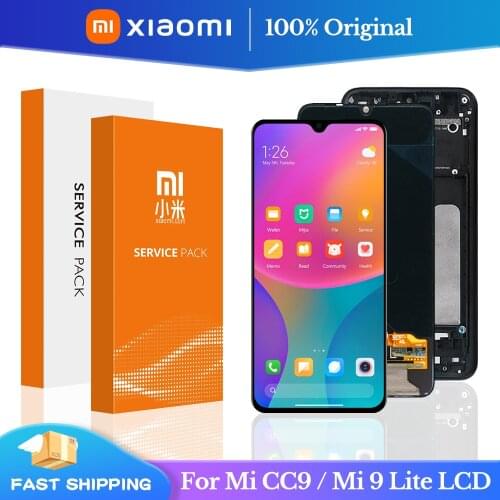 100% Original 6.39'' Mi CC9 LCD For Xiaomi CC9 Display Touch Screen Digitizer Assembly Parts For Xiaomi Mi 9 lite M1904F3BG Lcd