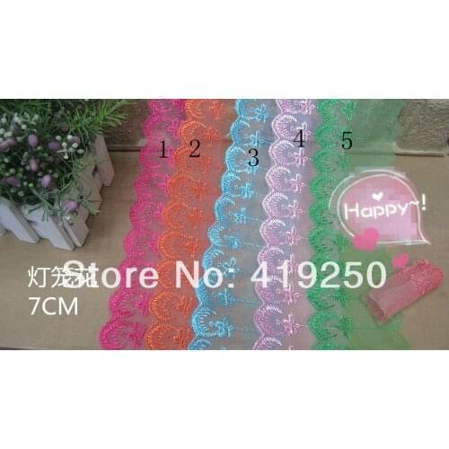 145yard 70mm wide embroidered Lace trimming Appliques wedding craft many colors
