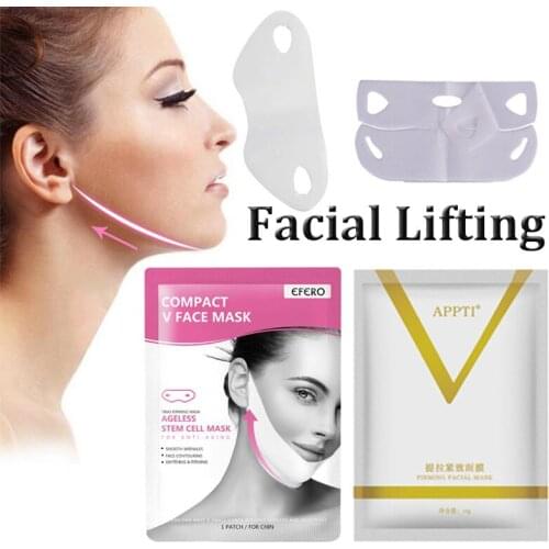 1p Face Lifting Mask V Shape Slimming Mask Facial Line Remover Wrinkle Double Chin Reduce Lift Bandage Skin Care Do Dropshipping
