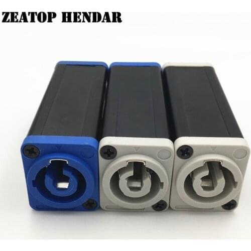 30Pcs Aluminum Shell LED PowerCon AC Coupler Adapter Extender Plug Stage Lighting Chassis Socket Speakon Panel Mount Connector