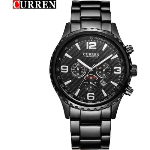 CURREN Top Brand Mens Sport Watch Military Quartz Male Clock Display Date Waterproof Wristwatch Relogio Masculino Reloj Hombre